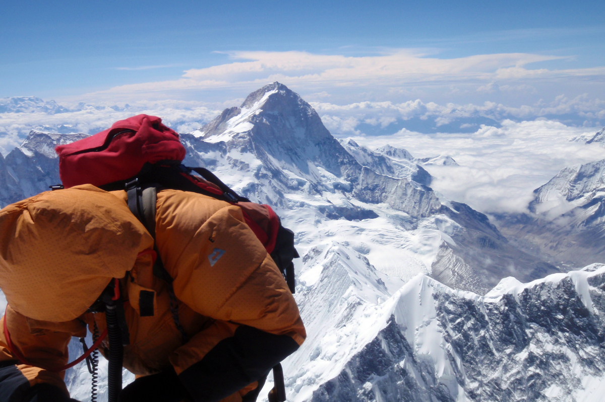 View of Makalu from summit
